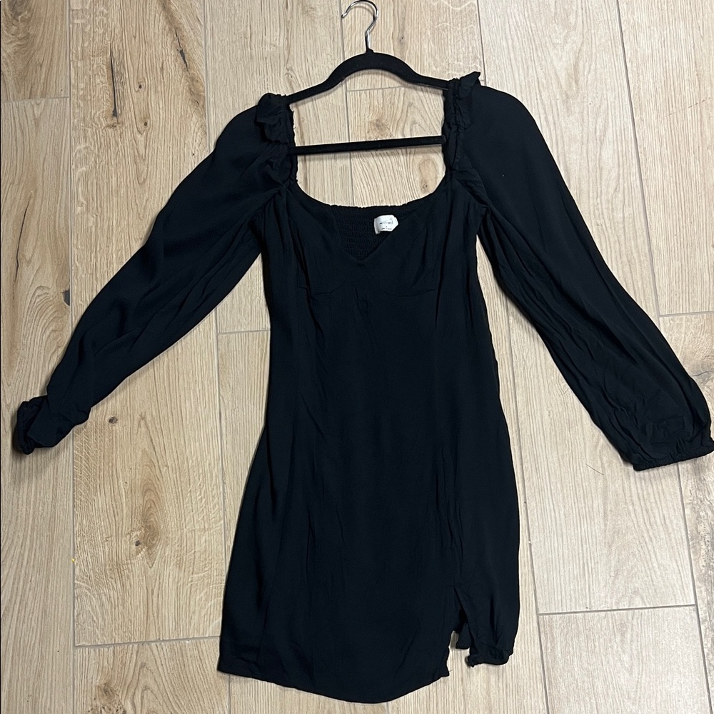 Aritzia Black Long Sleeve Dress